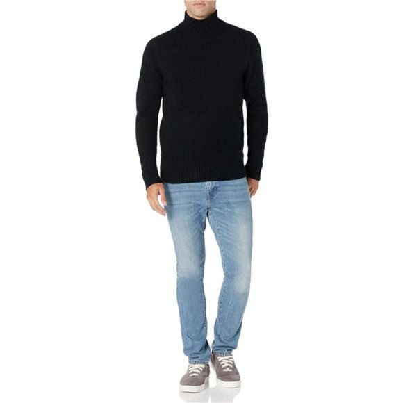 Essentials Men's Long-Sleeve Soft Touch‎ Turtleneck Sweater - Picture 2 of 6